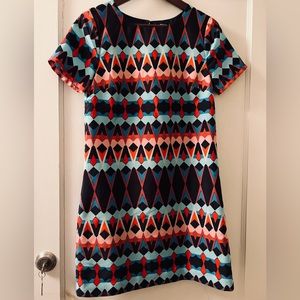 Geometric sheath dress